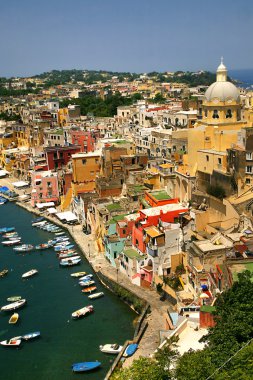 corricella - procida, napoli, İtalya