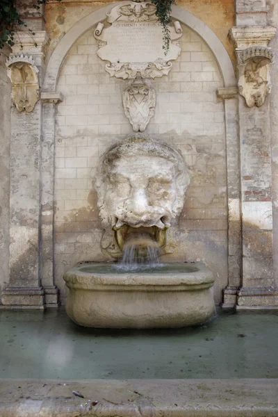 Fontana del Gargoyle - Spoleto - Italia — Foto Stock