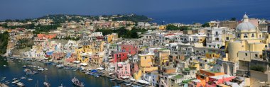 Corricella - Procida, beautiful island in the mediterranean sea, naples - I clipart