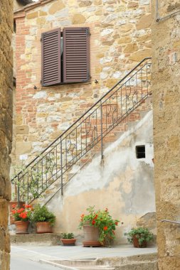 Village home in Tuscany clipart