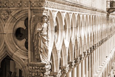 Palace Ducal - detail, Venice - Italy clipart