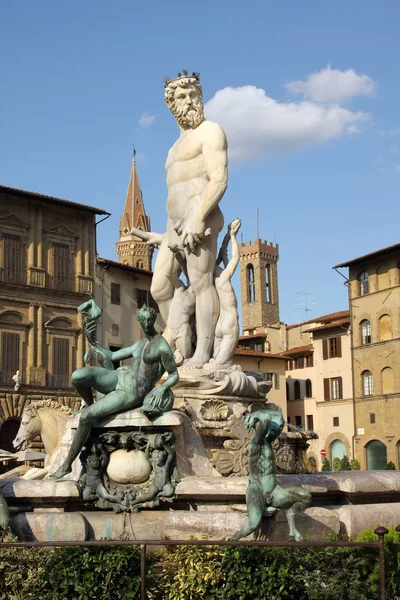 Fontanna Neptuna, Florencja — Zdjęcie stockowe