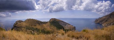 Bay di Ieranto, between Naples clipart