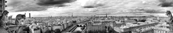 Paris Notredame tarafından - Manzara " Siyah ve beyaz " - Stok İmaj