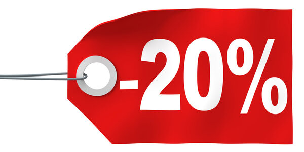 20% off tag