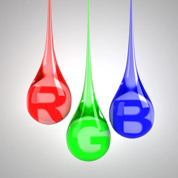 RGB damla — Stok fotoğraf