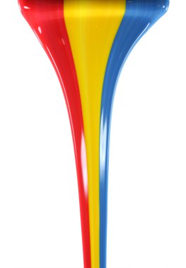 Pouring primary colors clipart
