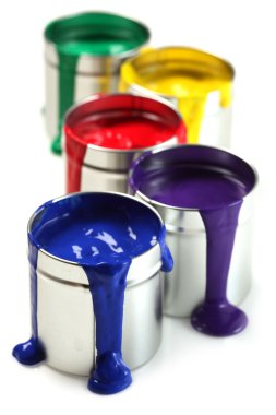 Cans of paint clipart