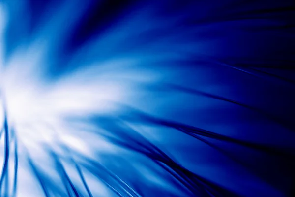 Włókna światłowodowe niebieskim tle — Zdjęcie stockowe