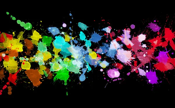 水彩絵の具の虹 — ストック写真