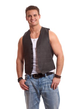 Casual genç adam