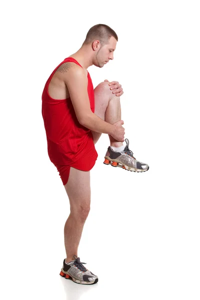 Runner Stretching — Stock Photo, Image