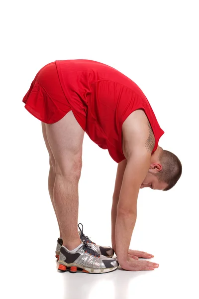 Runner Stretching — Stock Photo, Image