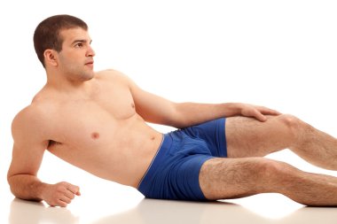 Man in Underwear clipart