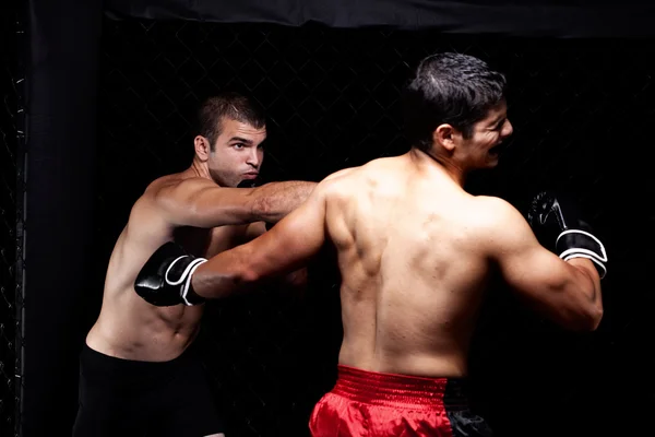 Combats d'artistes martiaux mixtes - coups de poing — Photo
