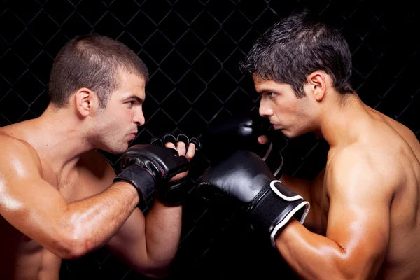 Mixed martial artists before a fight — Stock Photo, Image