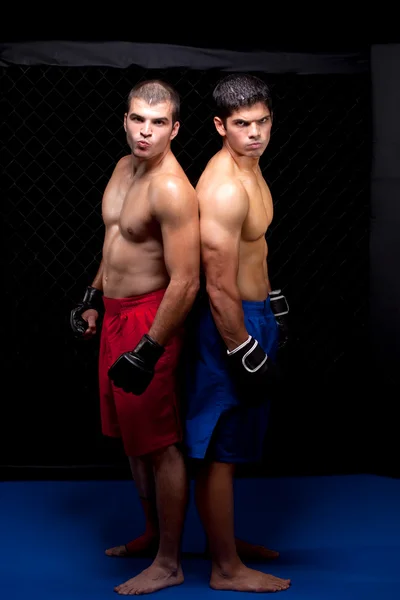 Mixed martial artists before a fight — Stock Photo, Image