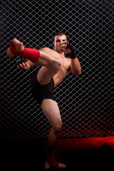 MMA ze stawianymi przed łańcuszek — Zdjęcie stockowe