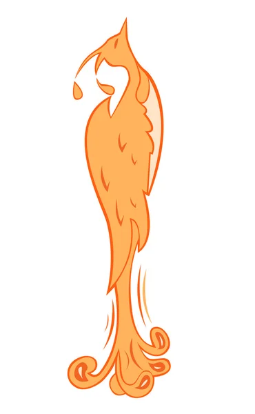 Narancssárga phoenix. vektor. Jogdíjmentes Stock Illusztrációk