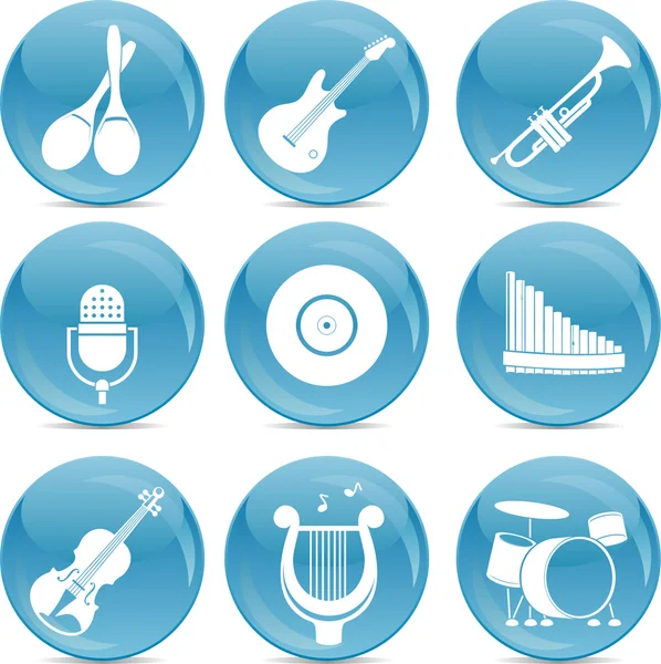 Music icons — Stock Vector