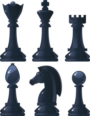 Black chess clipart