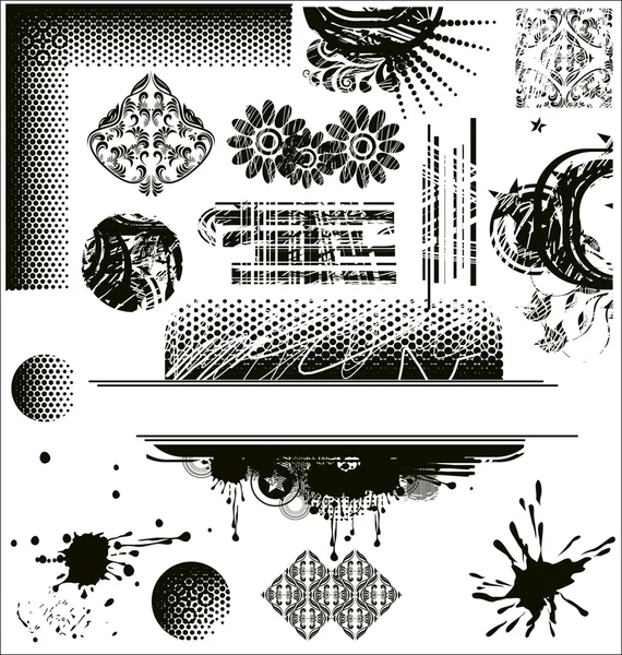 Textures grincheuses — Image vectorielle