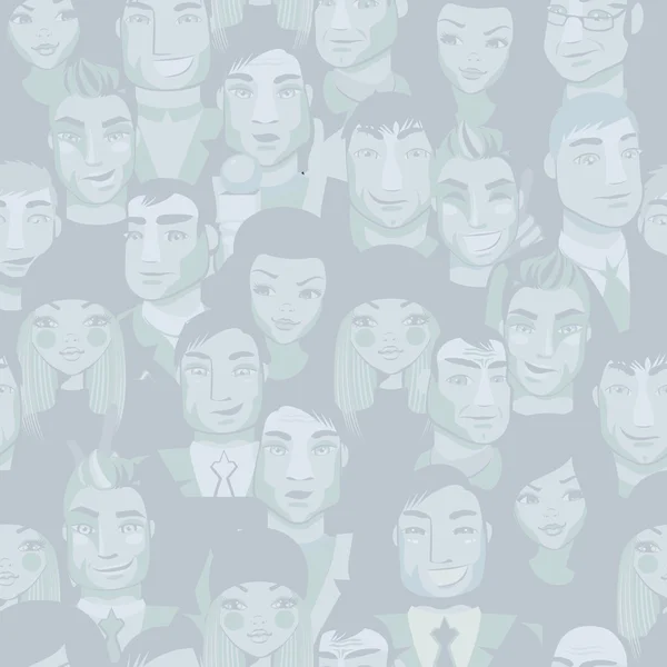 Crowd motif sans couture — Image vectorielle