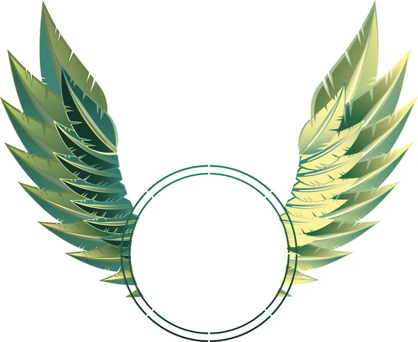 Πλαίσιο φτερά αετού — Διανυσματικό Αρχείο