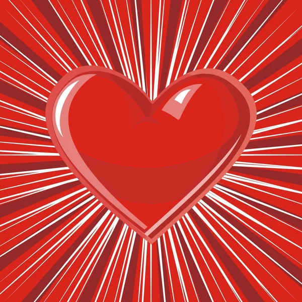 Χαριτωμένο catroon φόντο με καρδιά — Διανυσματικό Αρχείο