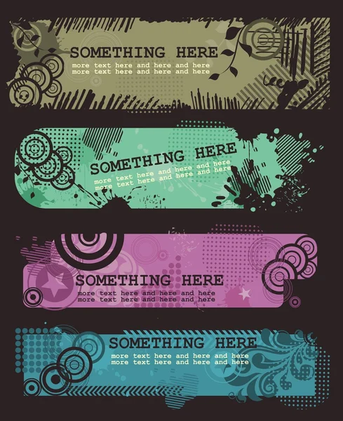 Grungy banners — Stockvector