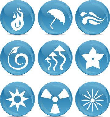 Blue ball icons