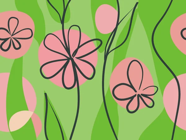 Cute spring background — Stock Vector