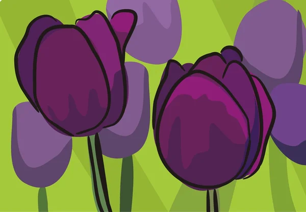 Tulpen — Stockvector