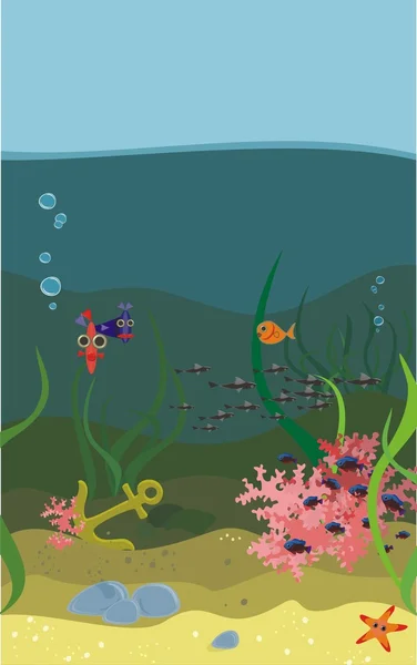 Vie sous-marine — Image vectorielle