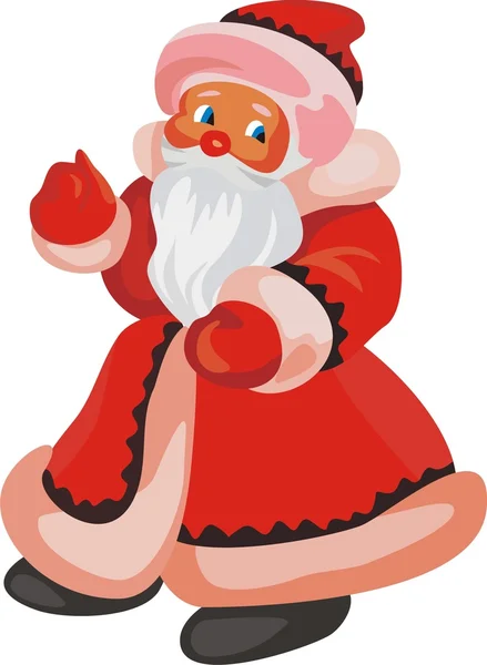 Санта-Клаус изолирован на белом — стоковый вектор
