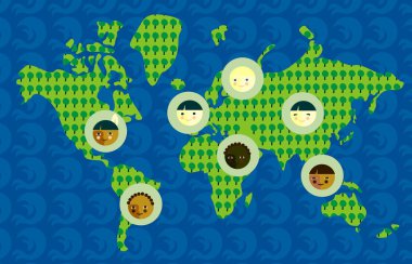 Nationalities of the worls clipart