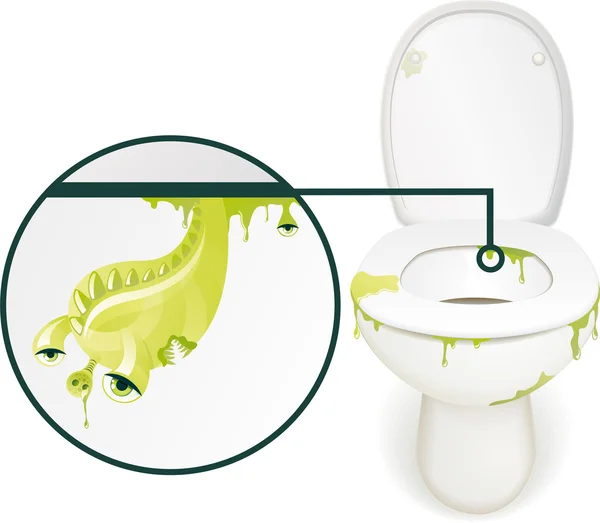 Toilet monster — Stock Photo, Image