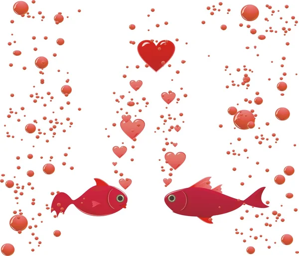 Ryby v lásce — Stock fotografie