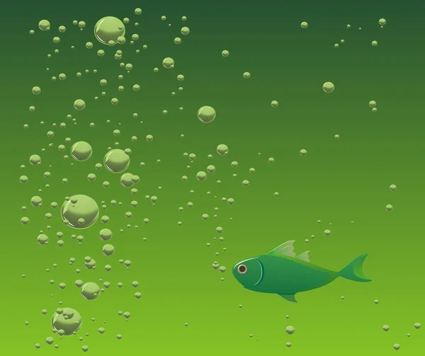Fish and bubbles — Stock Photo, Image