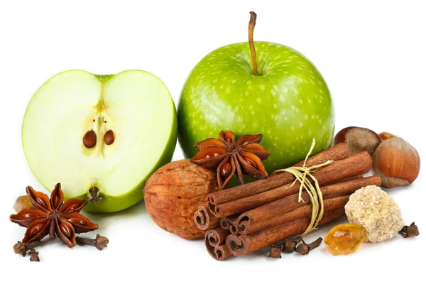 Apples and spices. — Stock Photo, Image