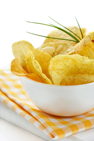 Finom burgonya chips. — Stock Fotó