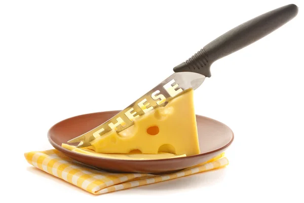Τυρί και μαχαίρι. — Φωτογραφία Αρχείου