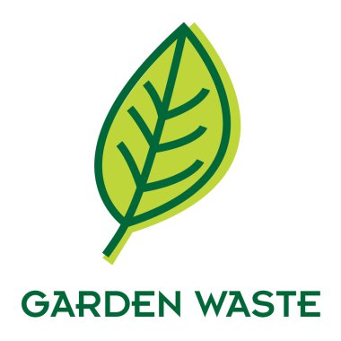 garden waste recycle sign clipart