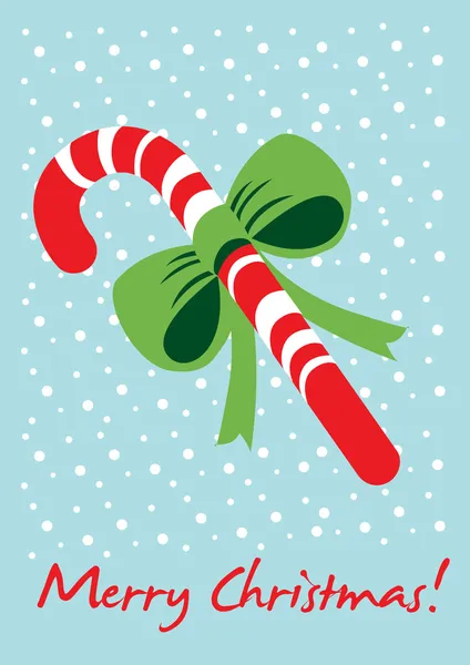 キャンディのクリスマス カード — ストックベクタ