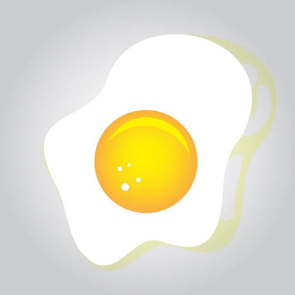 Smažené vejce — Stockový vektor