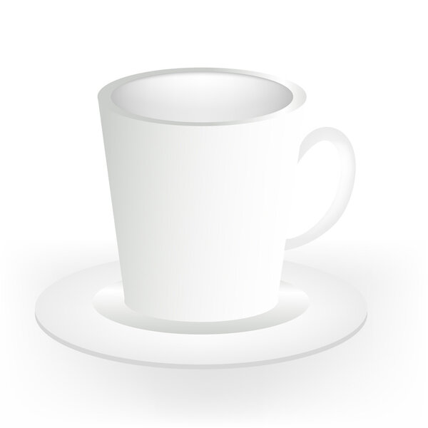 Mug cup on plate
