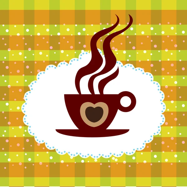 Cup of coffee background — Stock Vector