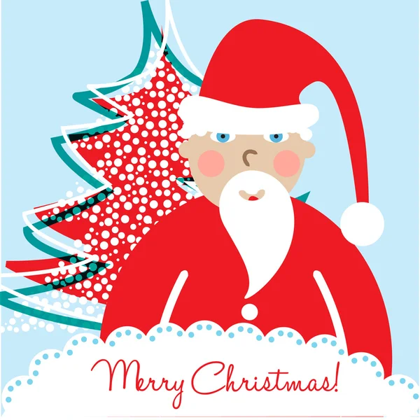 サンタのクリスマス カード — ストックベクタ