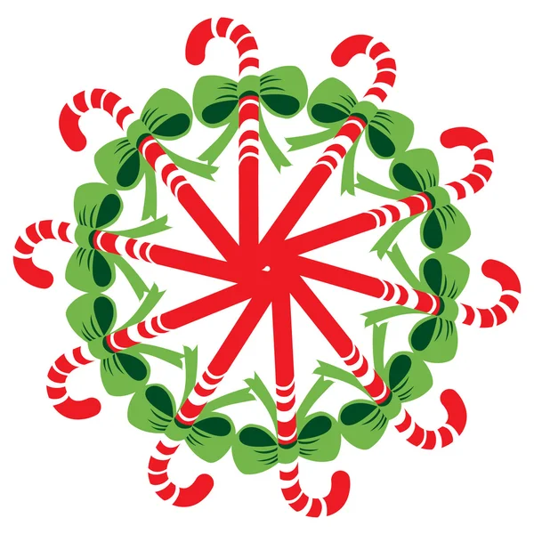 Noel candy dekorasyon — Stok Vektör