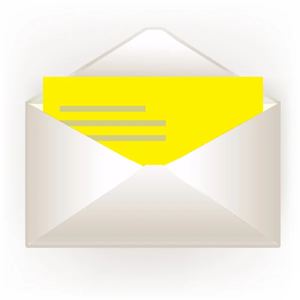 Enveloppe ouverte — Image vectorielle